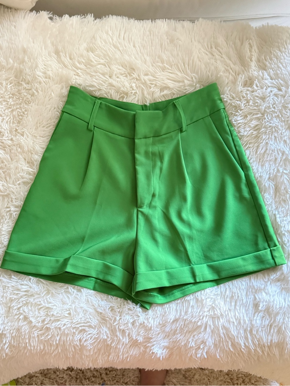 NWT Green High Waist Shorts, M